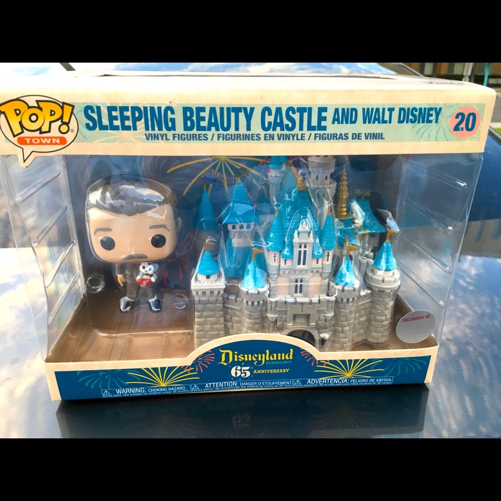 Sleeping Beauty Castle with Walt Disney Funko Pops